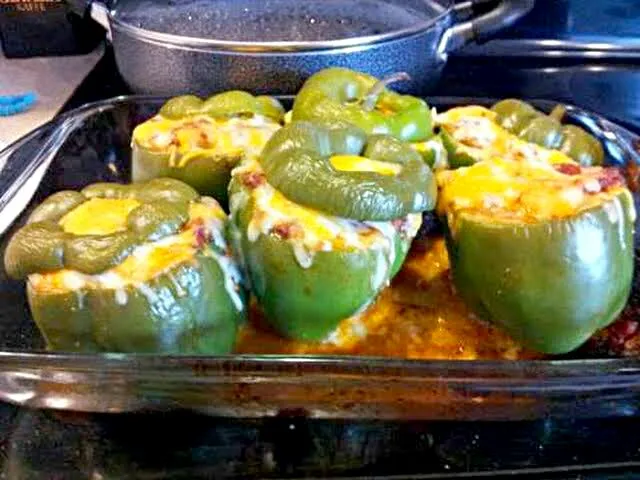 🍃😆🍃😆Granny's Stuffed Green Bell Peppers🍃😆🍃😆 #Vegetable|Alisha GodsglamGirl Matthewsさん