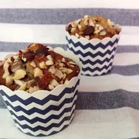 Banana Almond Chocolate chip Muffins|OnTheWoodenTableさん