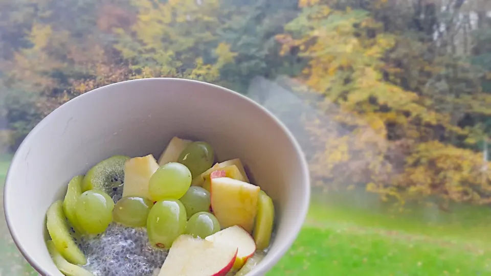 chia seeds puding with greek yoghurt|febelinaさん