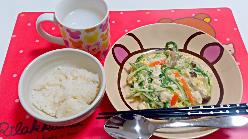 水菜と豆腐の餡掛け|あや子さん