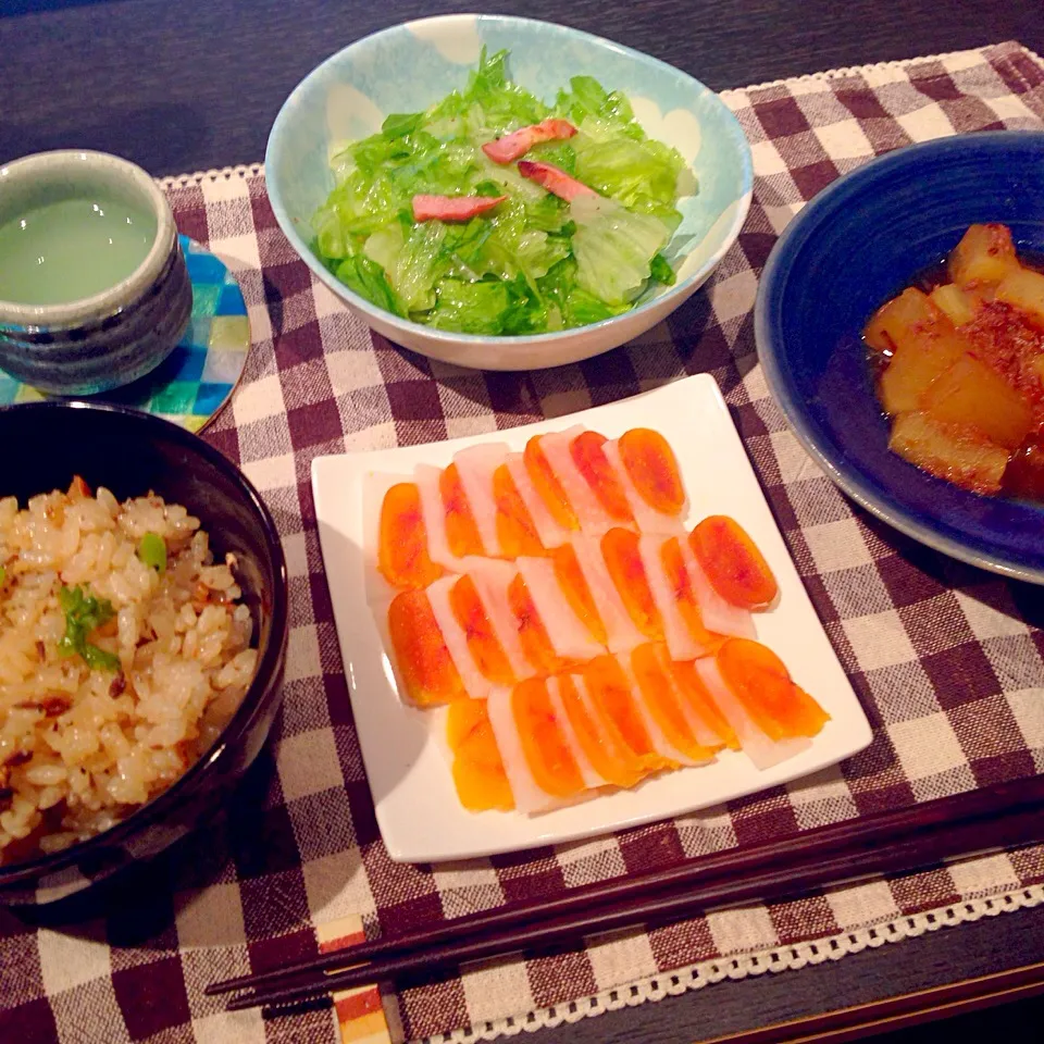 カラスミ大根といわしの炊き込みご飯|かぴこさん