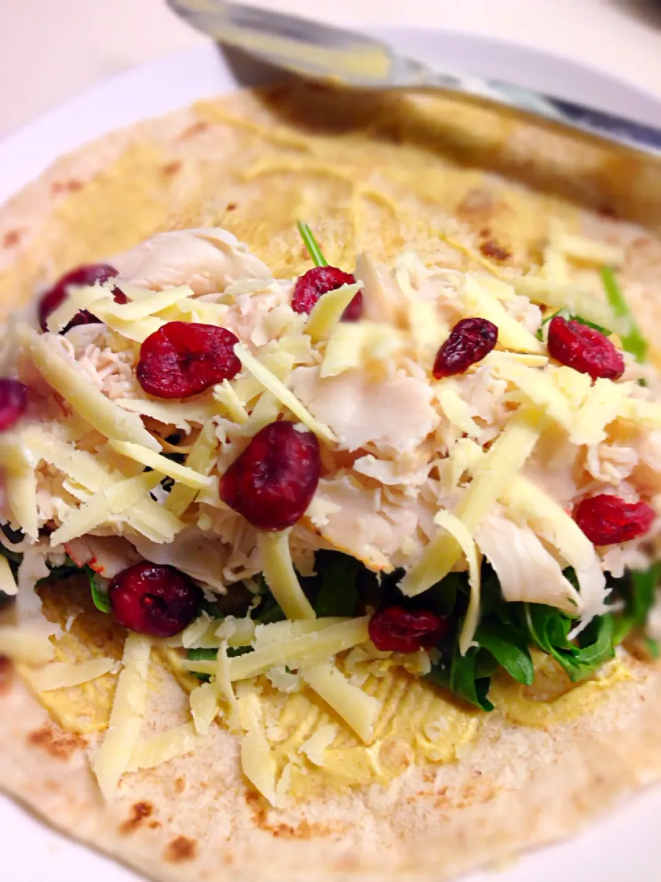 Turkey rocket cranberry cheddar wrap|karen limさん