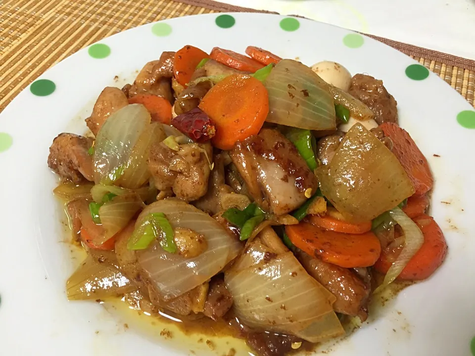 Sweet chicken and vegetables|Moe Moe Thandarさん