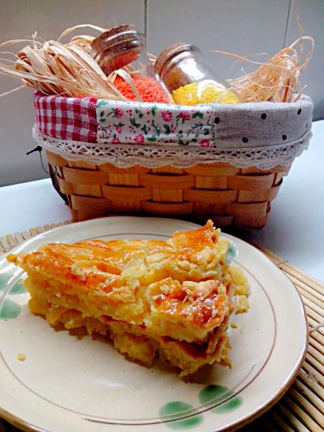 Apple Cheese Pie#applepie #pie|meilizaさん