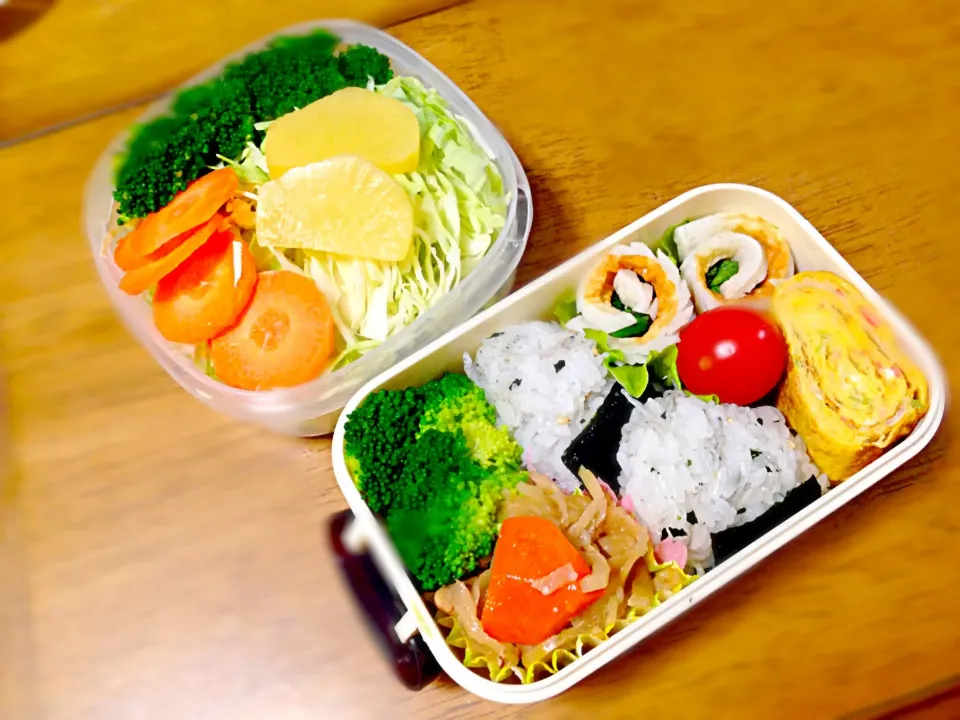 今日のお弁当( ´ ▽ ` )ﾉ野菜たくさん！|くりちさん