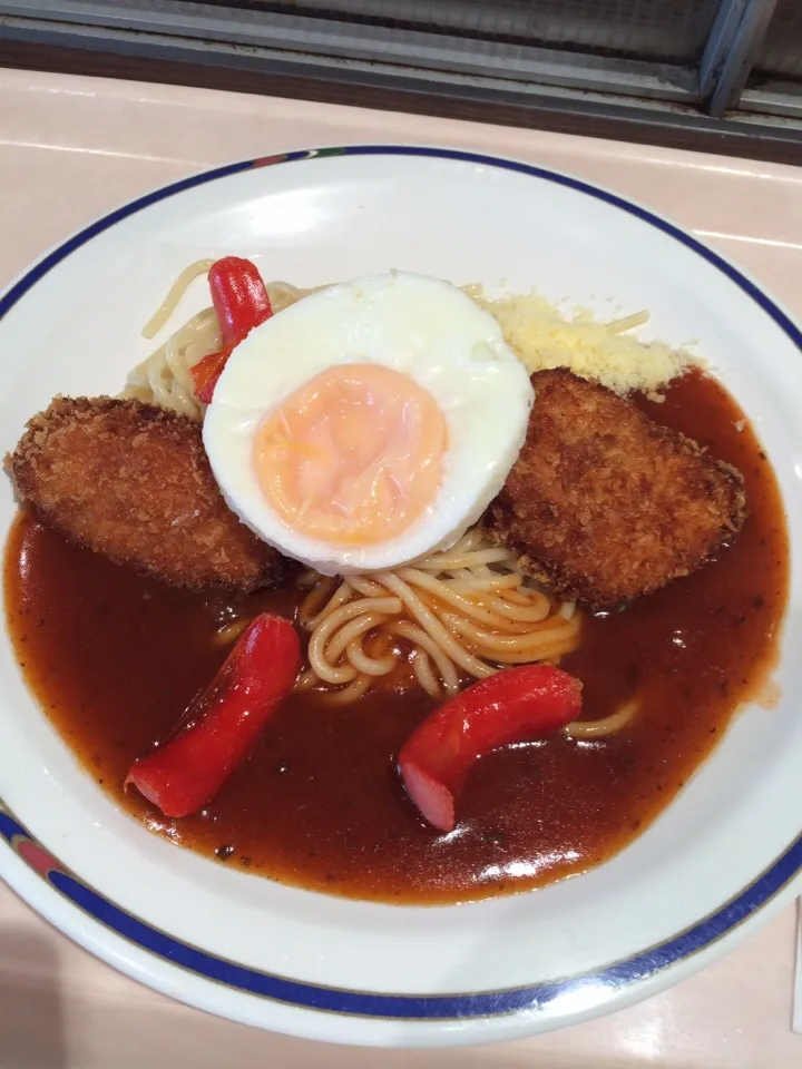 Snapdishの料理写真:あんかけパスタ✧バイキング @ シェフ|たけさん