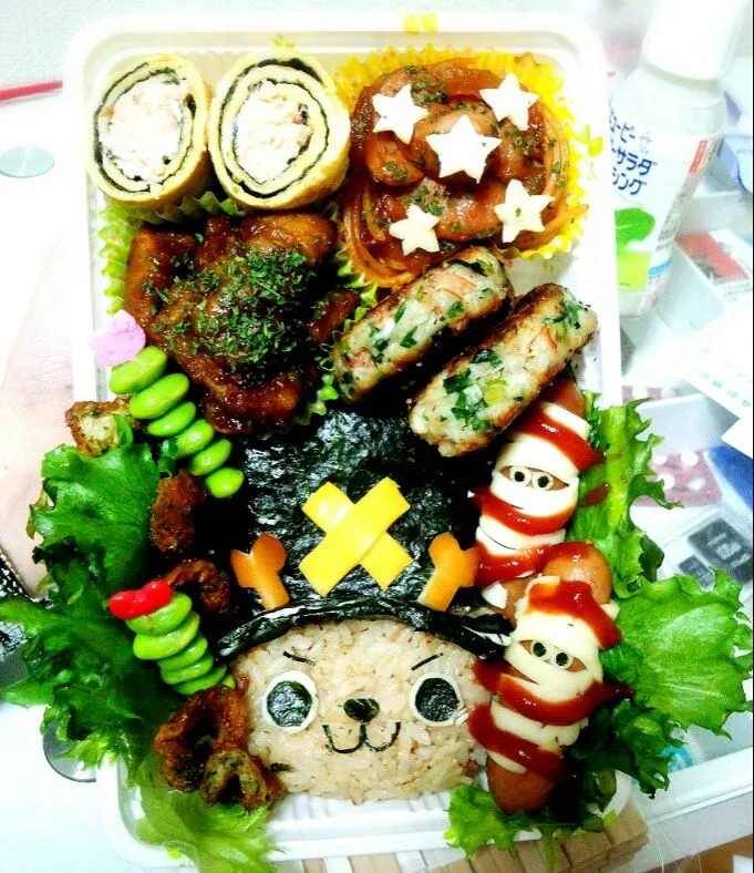 Snapdishの料理写真:ハロウィンチョッパー弁当|みなキティさん