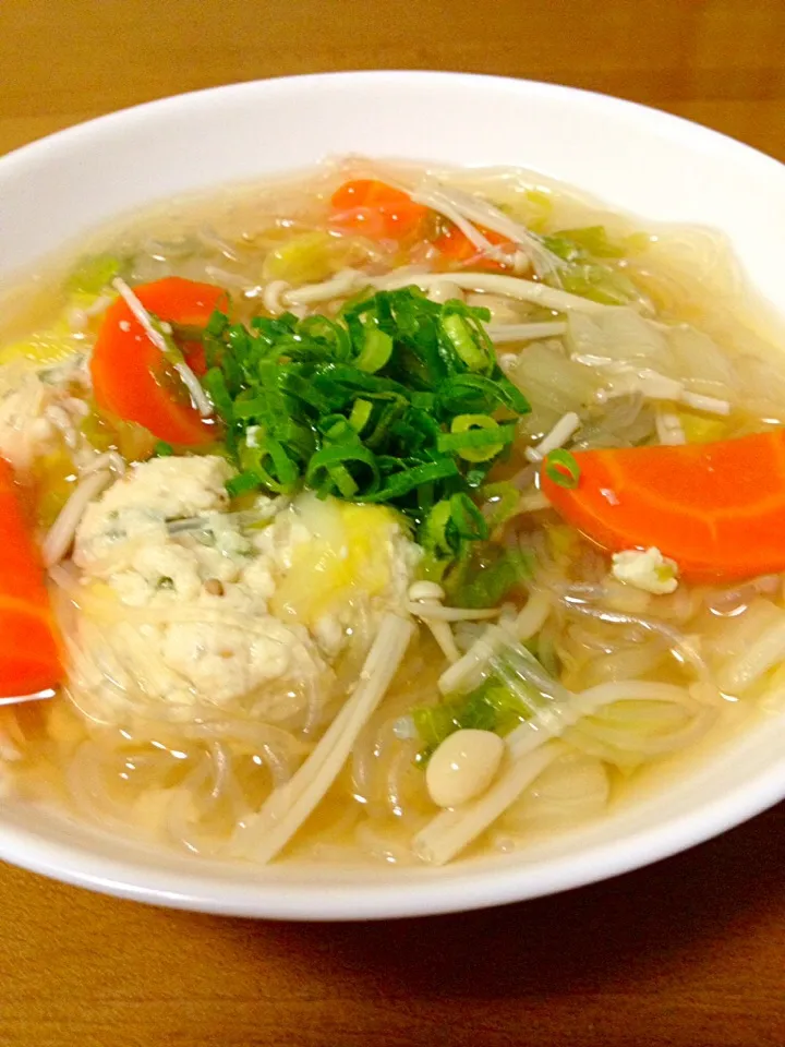 maichyoさんの料理 豆腐入り肉団子と春雨のスープ|まいりさん