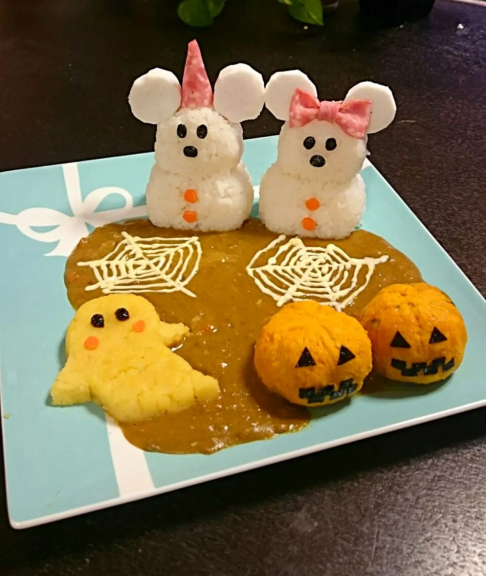 Snapdishの料理写真:♡ ハロウィンカレー ♡|MM21さん