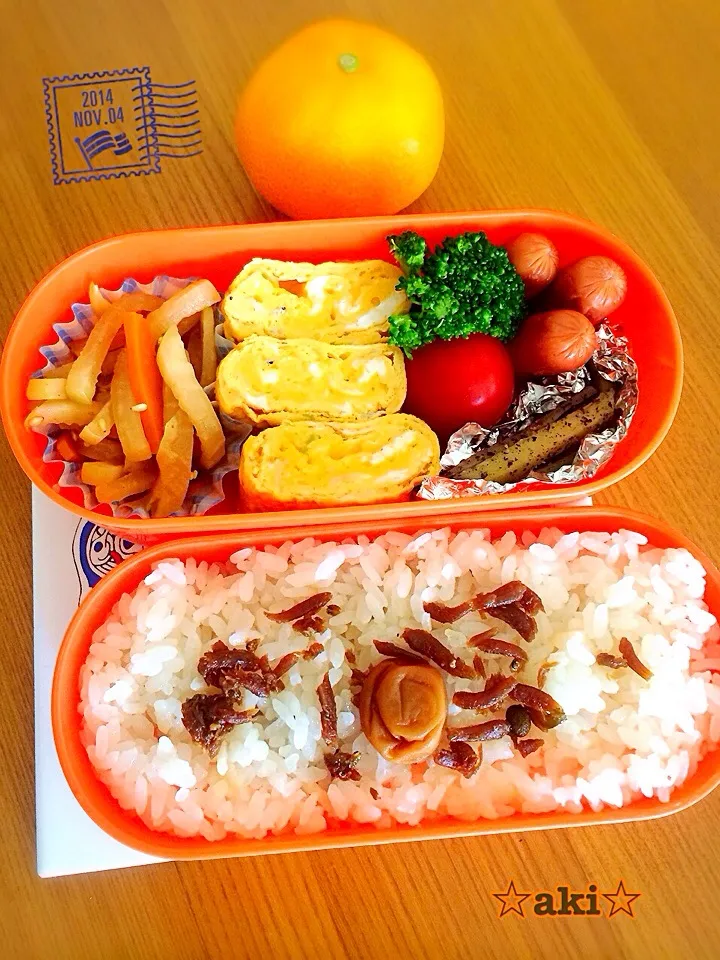 お弁当🍴‼︎＆みかん〜11月4日🍀〜|☆aki☆さん