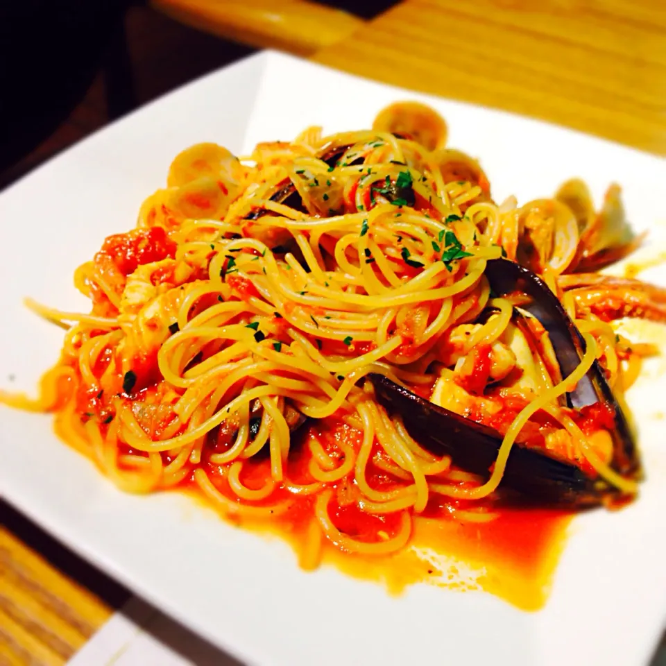 Snapdishの料理写真:Seafood Pasta by Tamati|Morrisさん