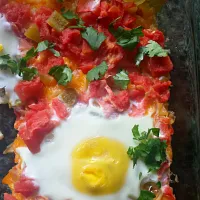 Snapdishの料理写真:My attempt at huervos rancheros #yum #Breakfast/Brunch|Camille Beardenさん