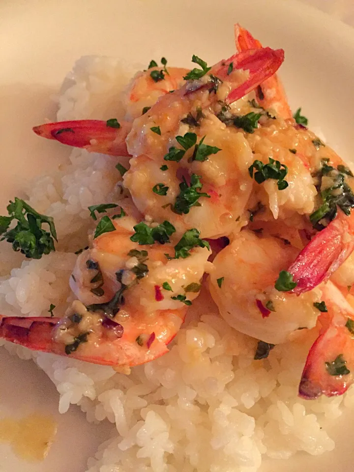 Snapdishの料理写真:North shore style garlic shrimp|lauren shannonさん