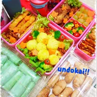 Snapdishの料理写真:Undokai bento|RikaEmakAkbarKhawlaさん