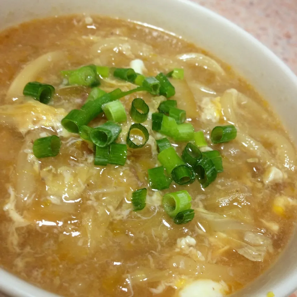 すき焼きのスープでうどん|はやしさん