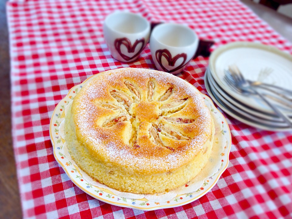 シナモン♪りんごチーズケーキ