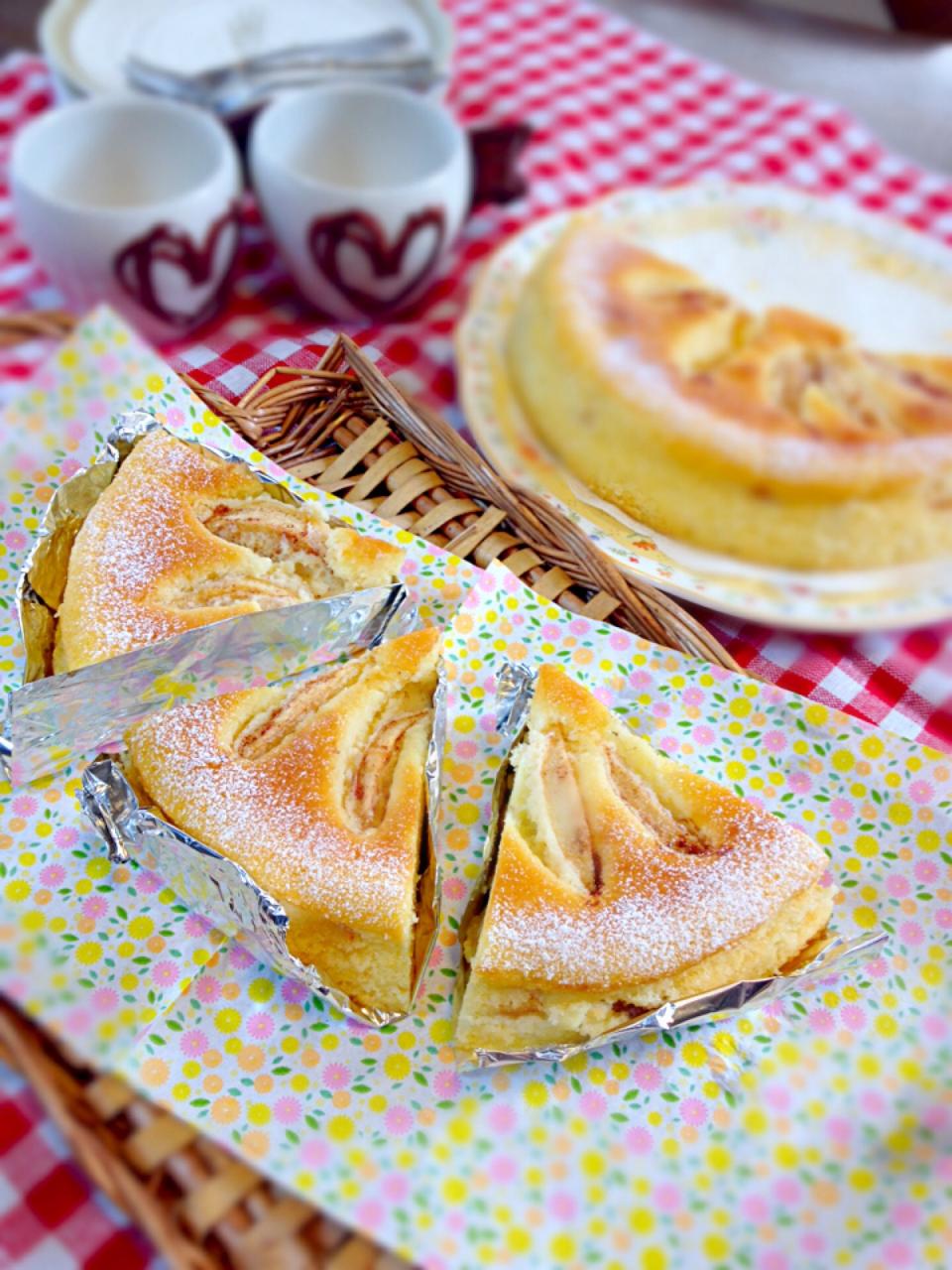 シナモンりんごチーズケーキ
