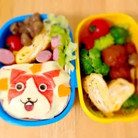 Snapdishの料理写真:ジバニャン弁当|スノーさん