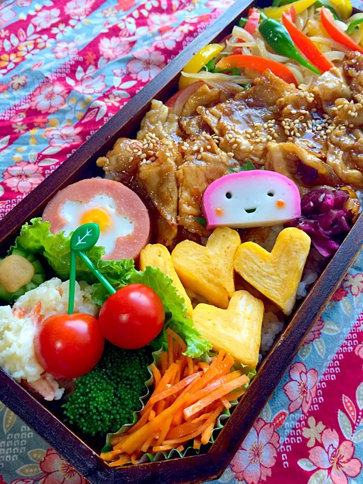 Snapdishの料理写真:今日の息子のお弁当2014/11/06|ミホさん