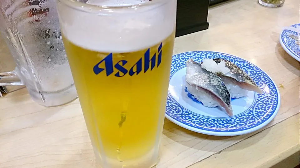 11/6 beer with shushi #寿司 #ビール|タップダンスシチーさん