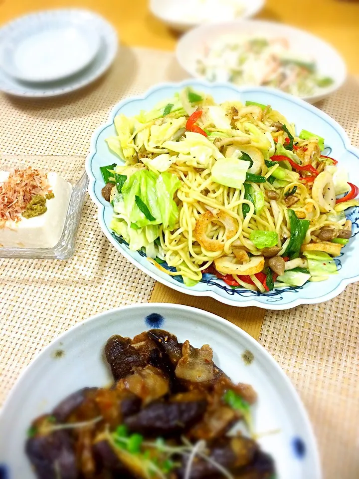 チャンポン麺で塩焼きソバ|ポンポコたまこさん