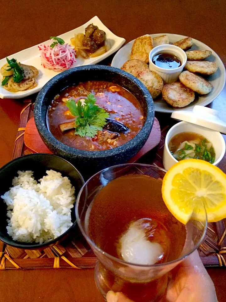 Today's Dinner🍴前菜･大根餅･雲呑ｽｰﾌﾟ･麻婆豆腐&茄子|🌈Ami🍻さん