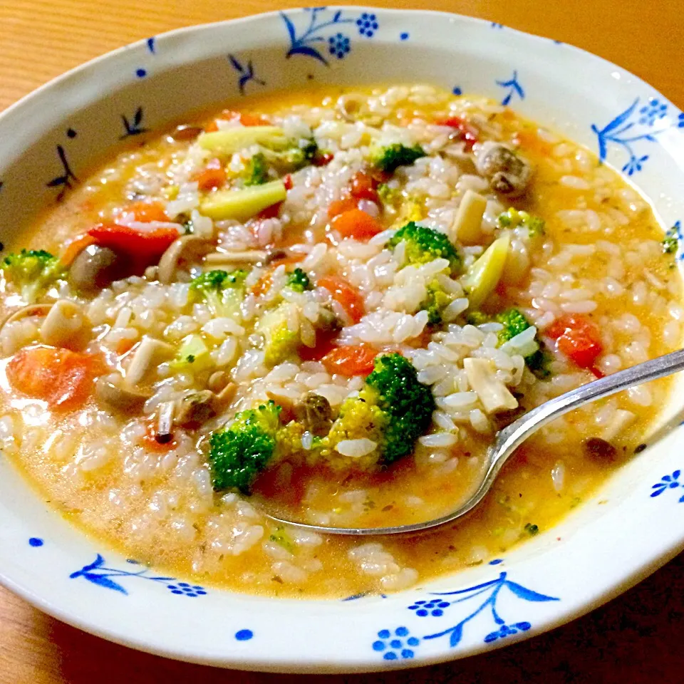 ボンゴレソースを使った野菜のリゾット/ Vegetable Risotto with Vongole Sauce|momocoさん