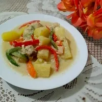 pininyahang manok (chicken in pineapple sauce)|pamさん