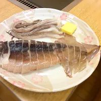 Snapdishの料理写真:イカの丸焼き！！|くさかべ【永代店】さん