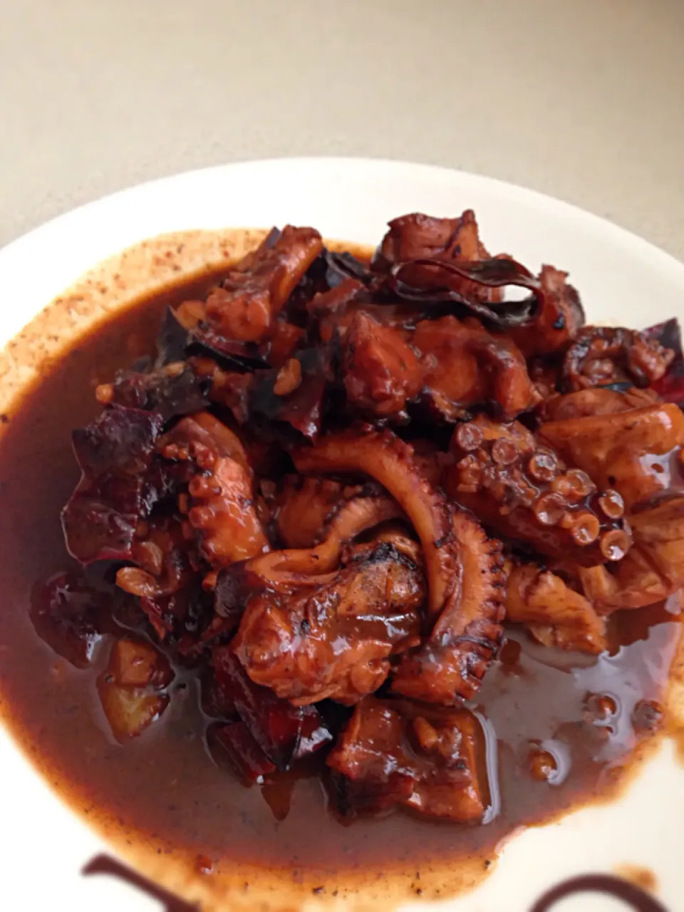 Pulpo en Salsa Guajillo.|Loreleyさん