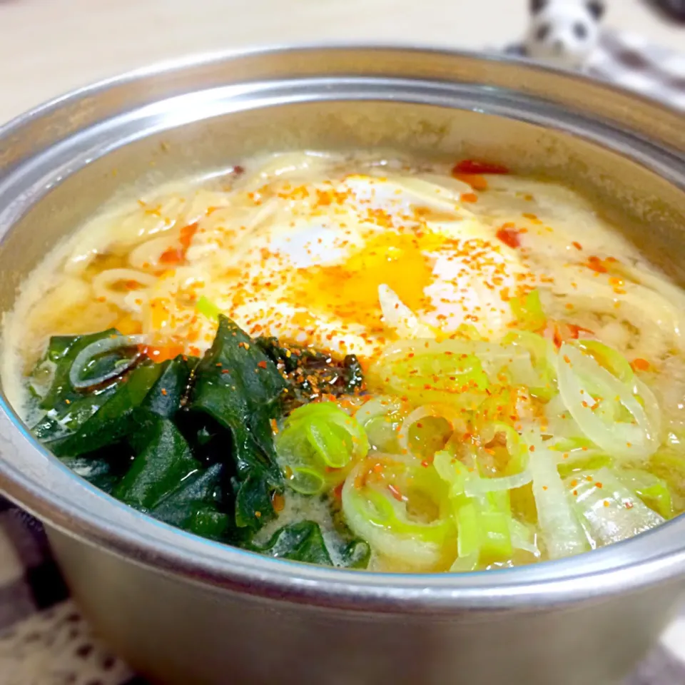 ちーちさんの料理 鷄味噌うどん♪|さくらさん