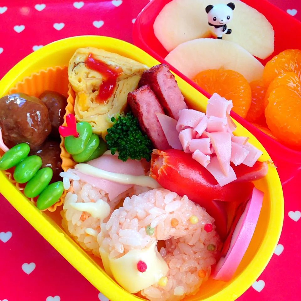 Snapdishの料理写真:ドーナツ弁当|けろんさん