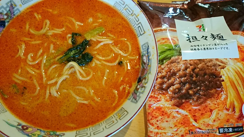 5分間チンでお店の味！セブンの冷凍担担麺合格～(￣ー￣)ﾆ♥|ジイジさん