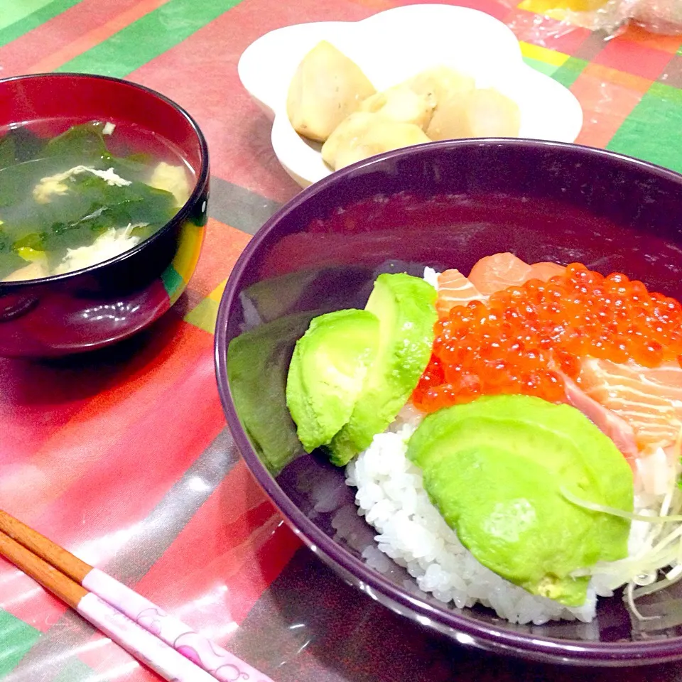 サーモンといくらの海鮮親子丼|今村さん