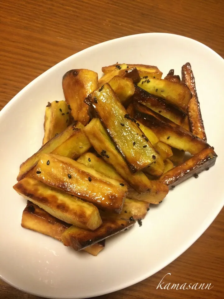 くららさんの料理 フライパンひとつで大学芋❤|かまさん