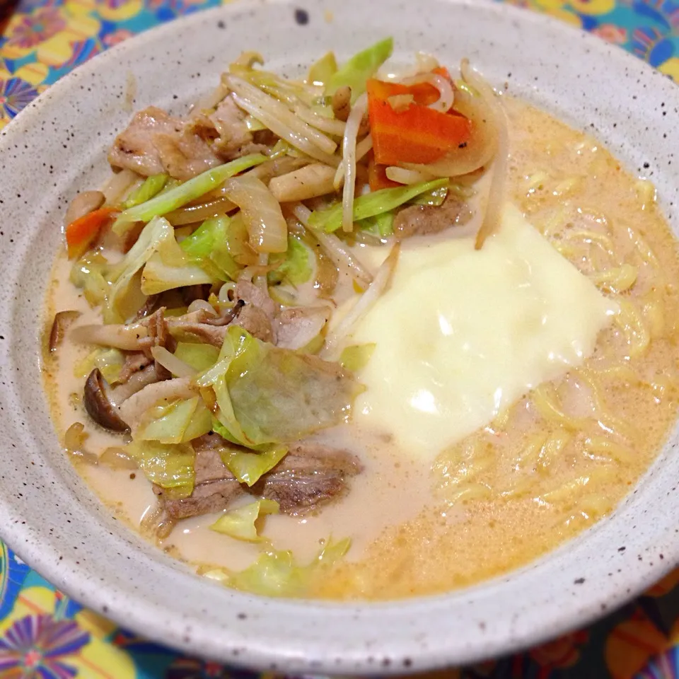 Snapdishの料理写真:味噌みるくラーメン|ユキちん🎵さん