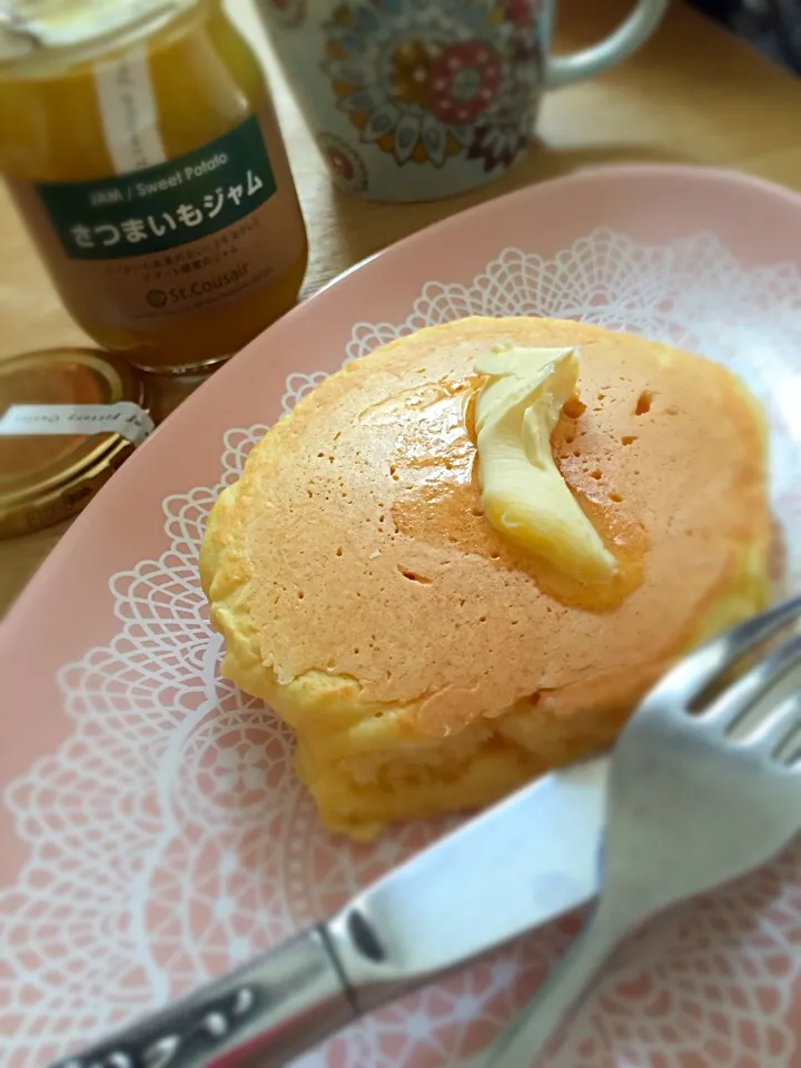 豆腐のふんわりホットケーキ♡|幸さん