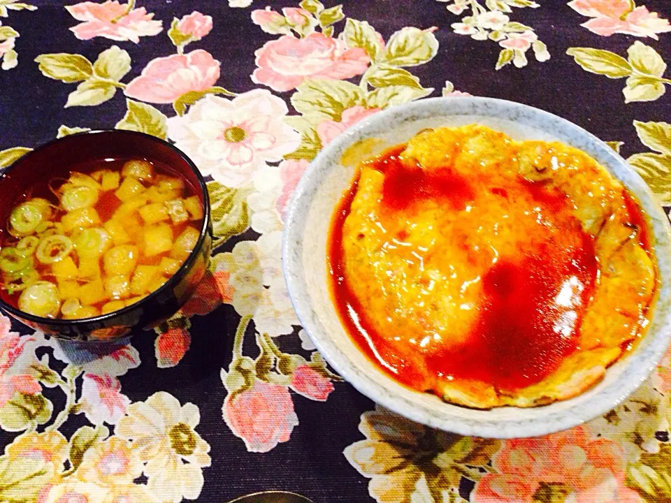 Snapdishの料理写真:かに玉丼|カツオさん