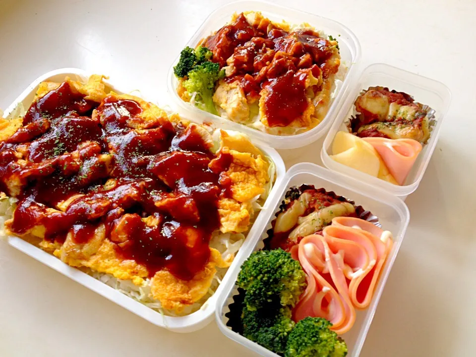 チキンピカタ丼★弁当|よーこさん