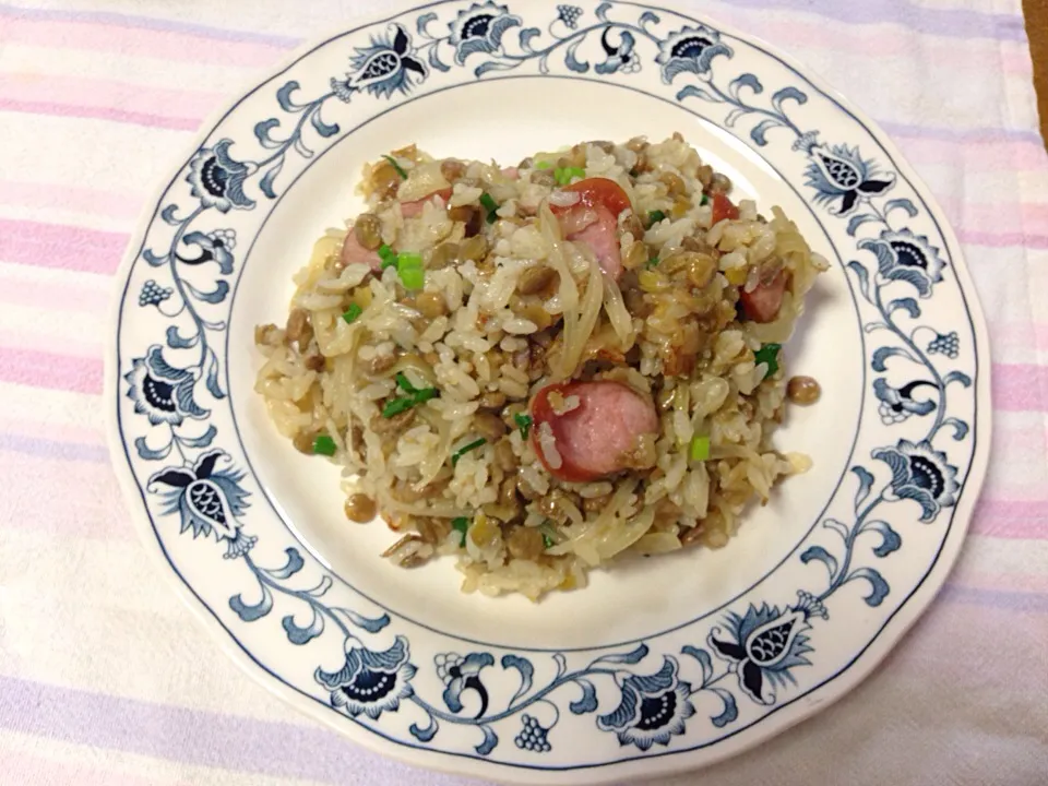 Arroz com lentilhas e calabresa|Genny Adachiさん