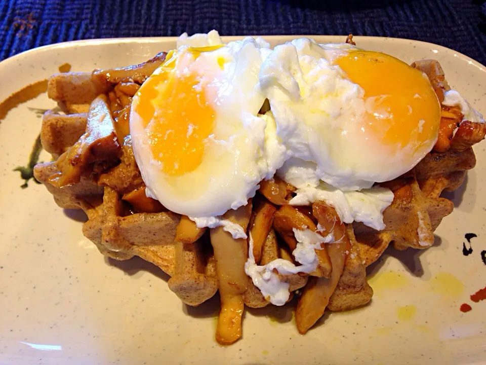 Egg & Wild Mushroom Waffle|Brock Freemanさん