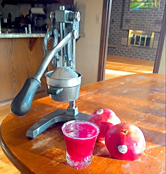 Freshly squeezed pomegranate juice!|arti gさん