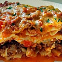 My Cousin Randall's 3 Meat Lasagna 🌟🌟🌟🌟🌟 A Winner💯 💯 💯 #Pasta #Italian cuisine #Beef #Pork #Lamb