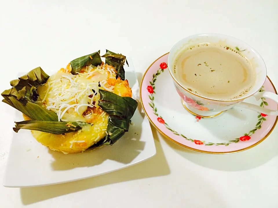 Coffe and bibingka..meryenda time(~_~)|Mizz Palomaさん