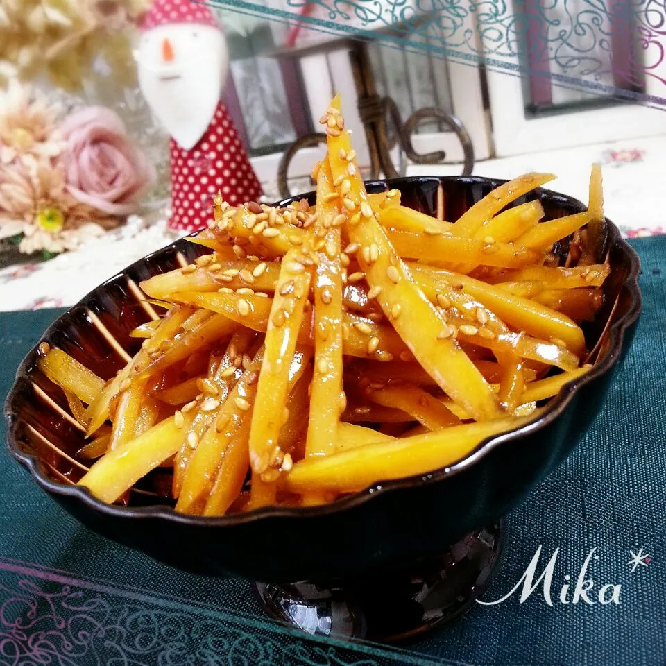 ⌘ 人参芋(薩摩芋)のきんぴら✨あの味醂で💕⌘|Mika❈さん