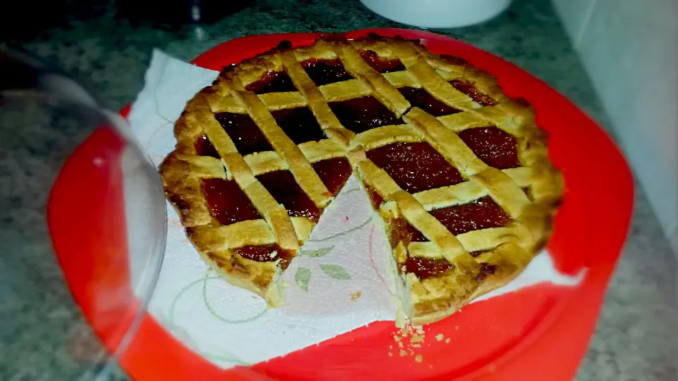 Crostata con marmellata di fichi  fatta in casa #crostata #marmellata #Cake/Pie|Cla1990さん