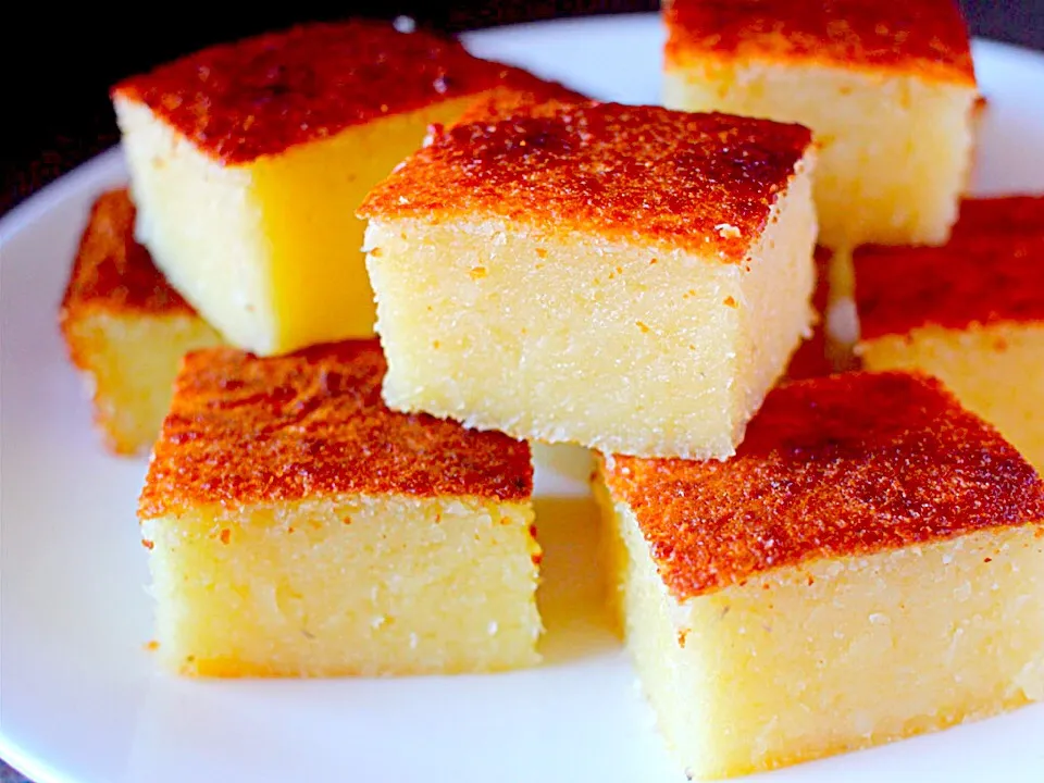 Casava Cake -  made from grated cassava, sugar, coconut milk, and a small amount of salt 😍✨|Liezlさん