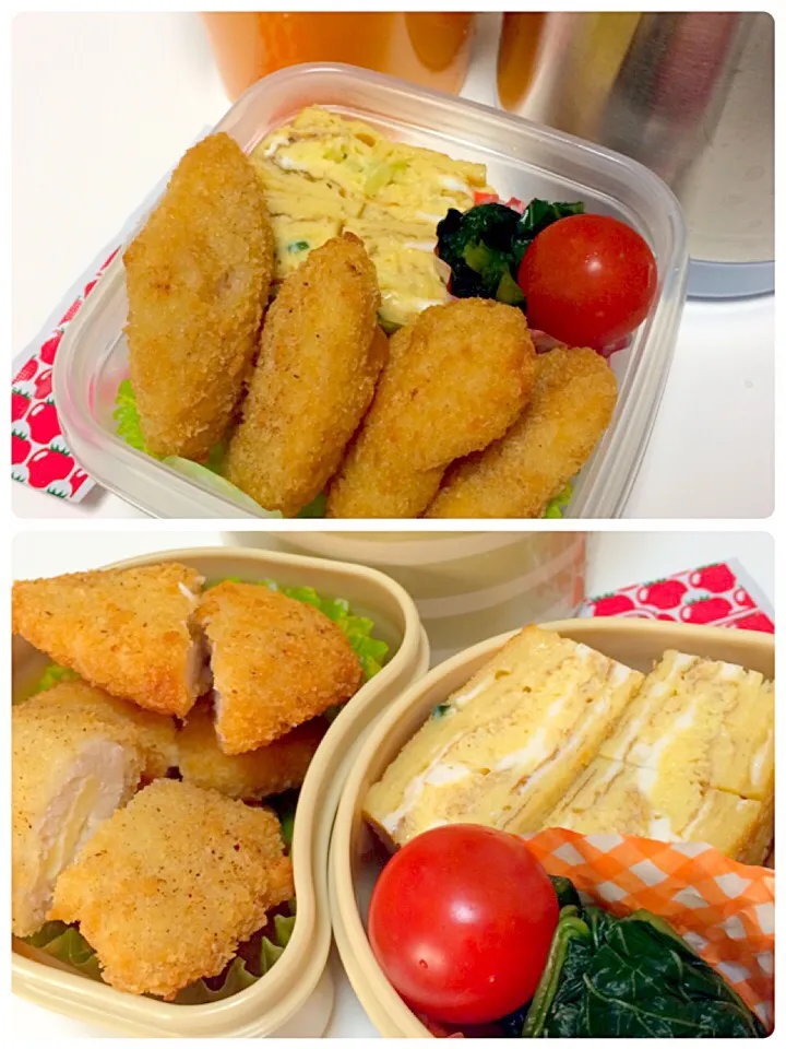 Snapdishの料理写真:ささみチーズフライ弁当|しーさん