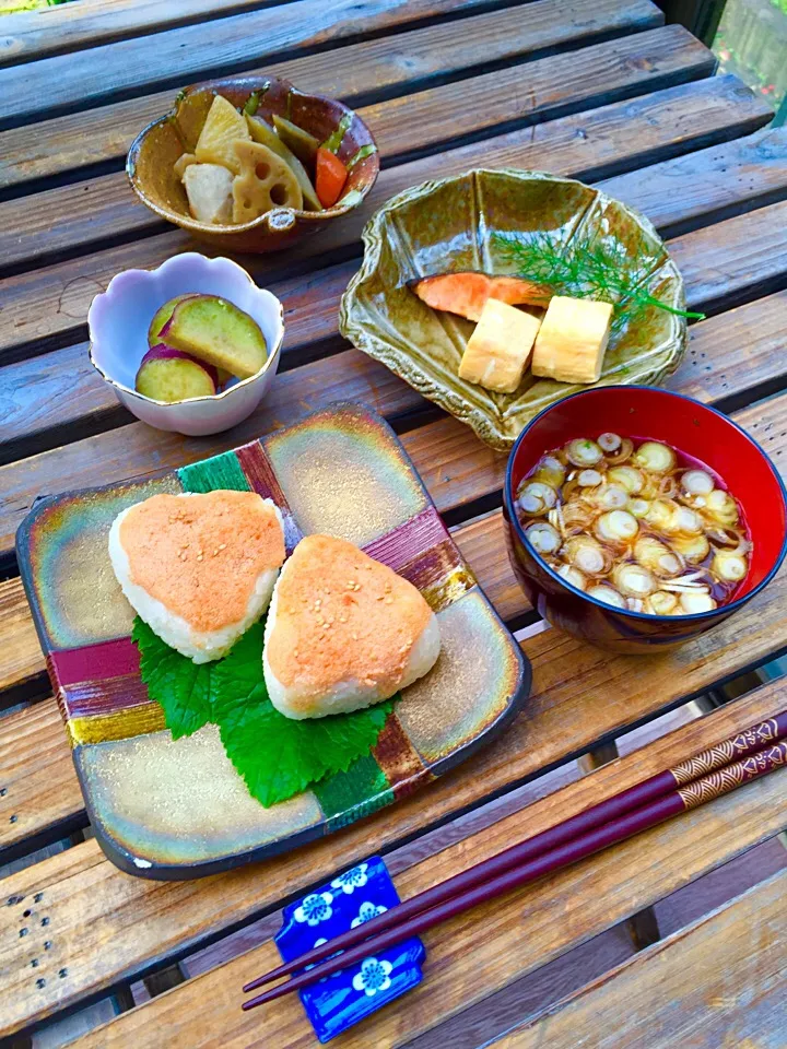 くららさんの料理 義母直伝の明太マヨ焼きおにぎり❤|ゆっこさん