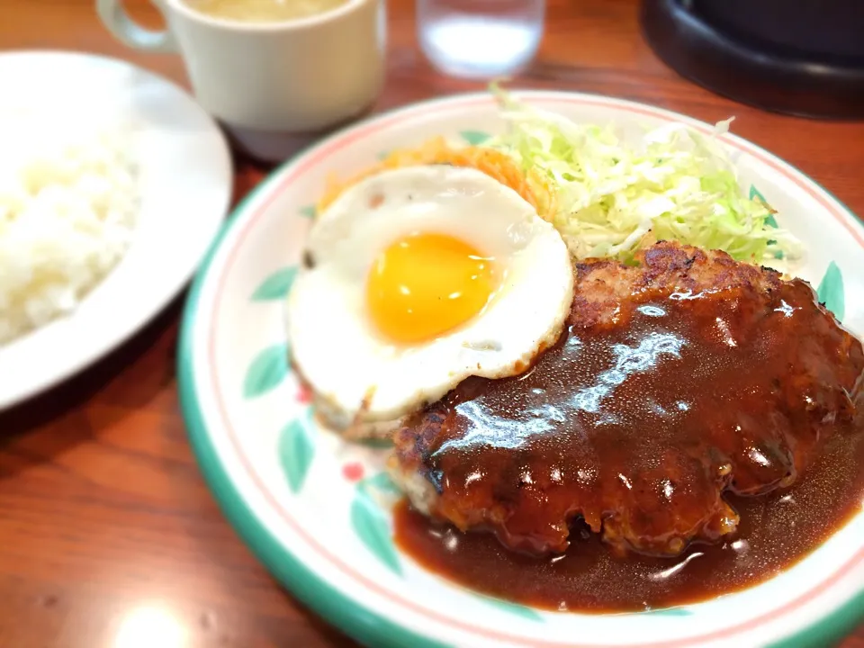 デミたまハンバーグ定食|hirohさん